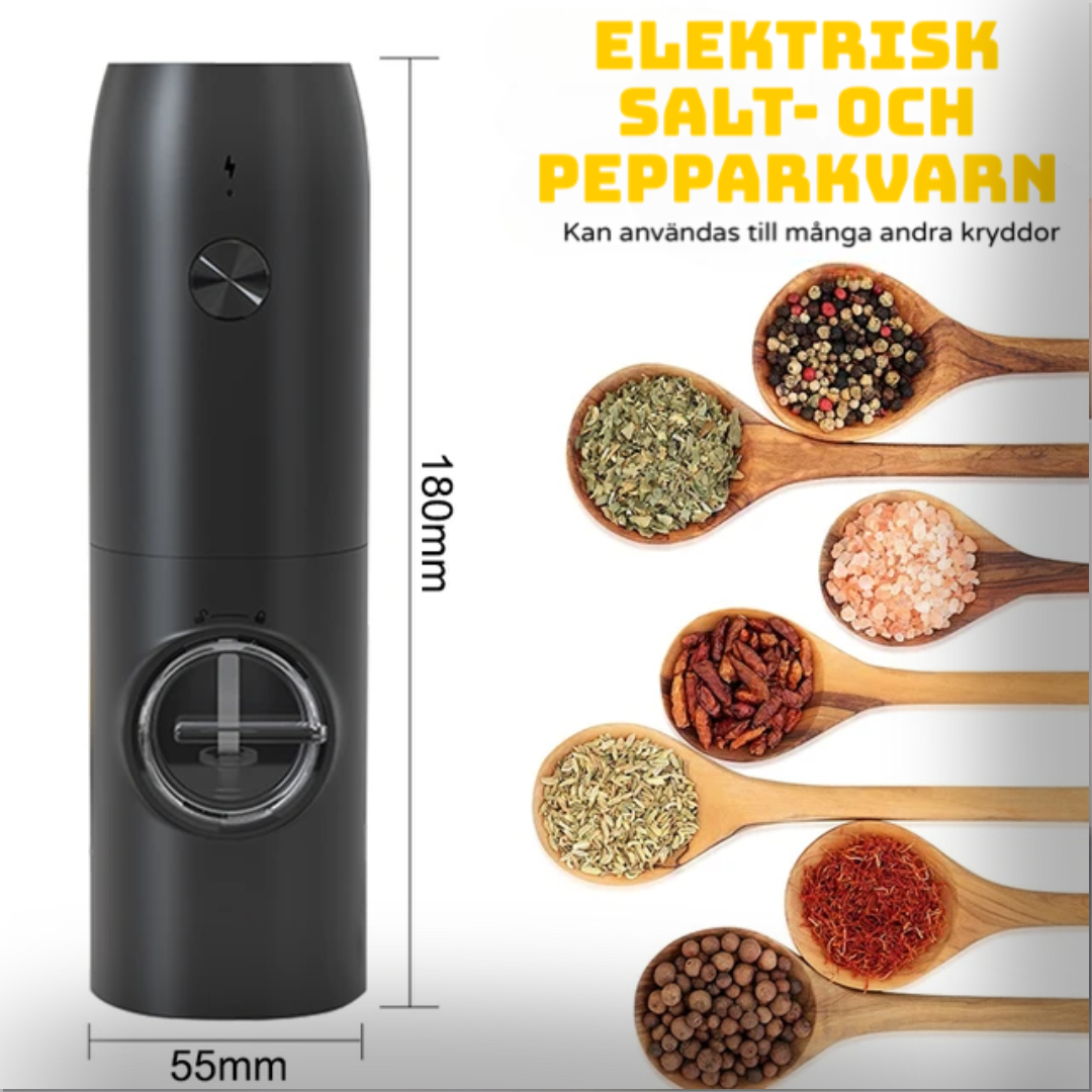 Elektrisk salt- och pepparkvarn